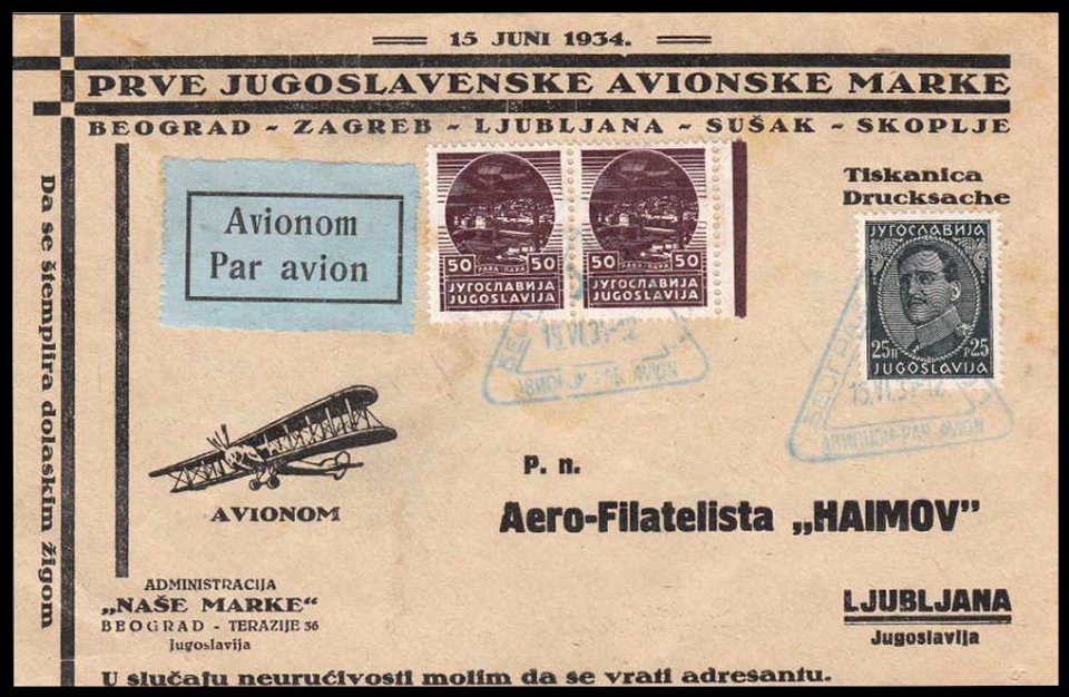 CoverYugoslaviaAvia1934