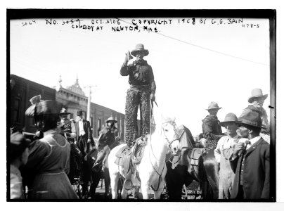 Cowboy at Newton, Kas. LCCN2014682244