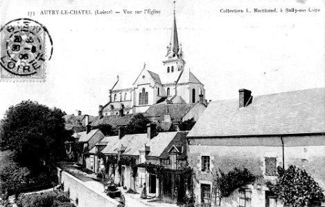 CP Autry-le-Châtel vue sur l'église
