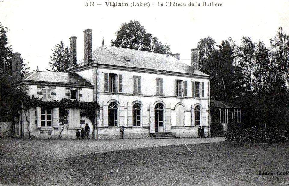 CP château de la Buffière, Viglain, Loiret, France