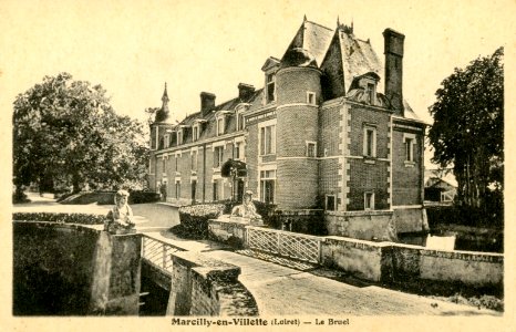 CP Château du Bruel. Marcilly-en-Villette, Loiret, France photo