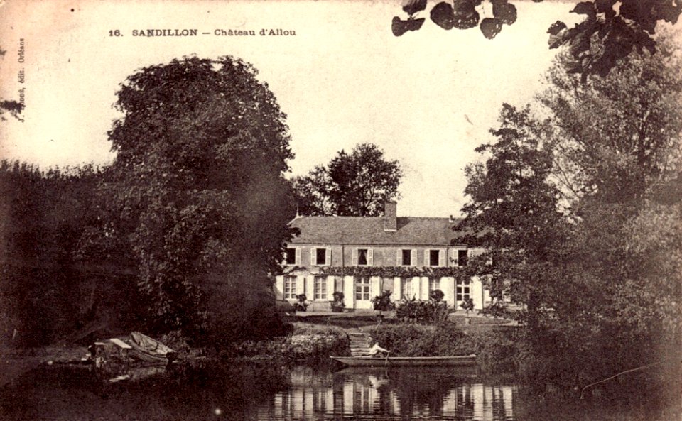 CP château d'Allou, Sandillon, Loiret, France