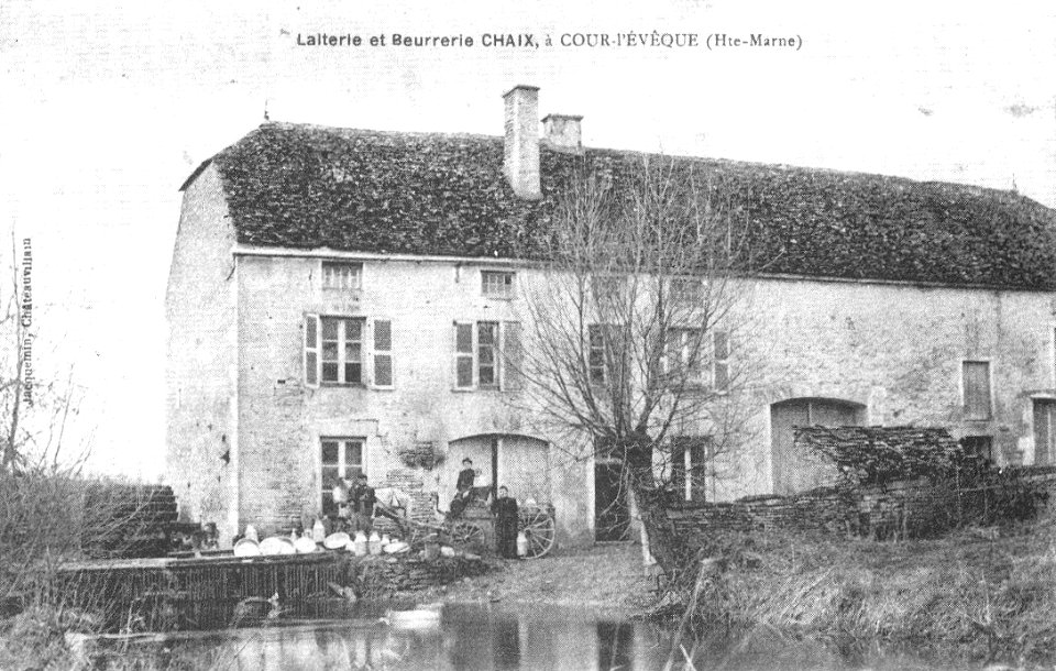 CP Cour-l'Évêque Laiterie et Beurrerie Chaix