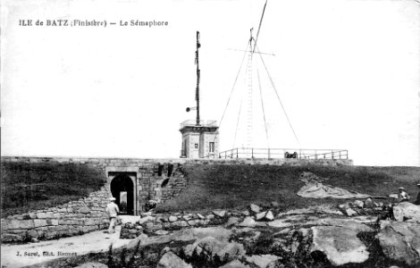 CP Ile de Batz Sémaphore Sorel 1910 photo