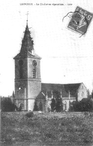 CP Leffonds Le Clocher en réparations 1910