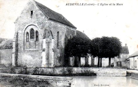 CP église Saint-Sulpice d'Audeville, Loiret, Centre, France