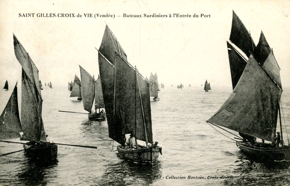 CPA Boutain sardiniers entree port