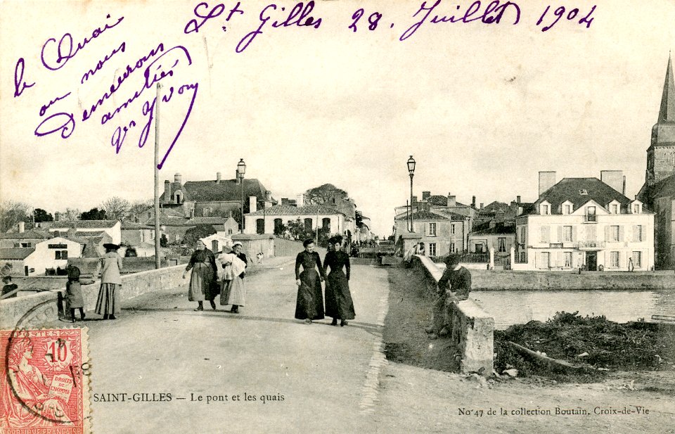 CPA Boutain StGilles pont