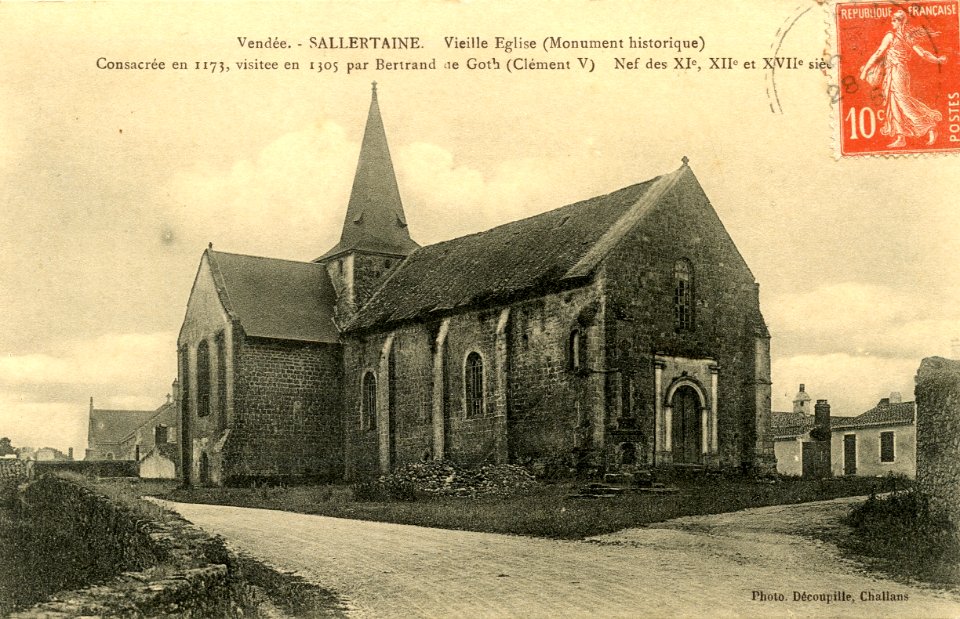 CPA Sallertaine Eglise ancienne