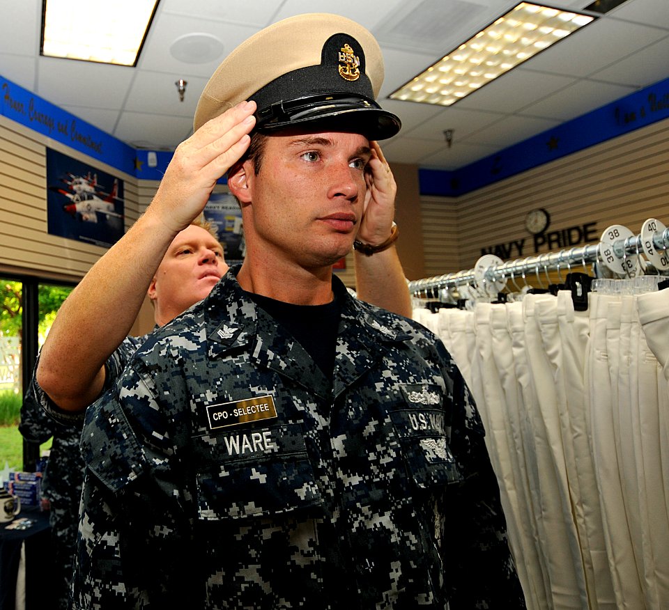 CPO 365 Phase Two Uniform Fitting 140818-N-YB753-019