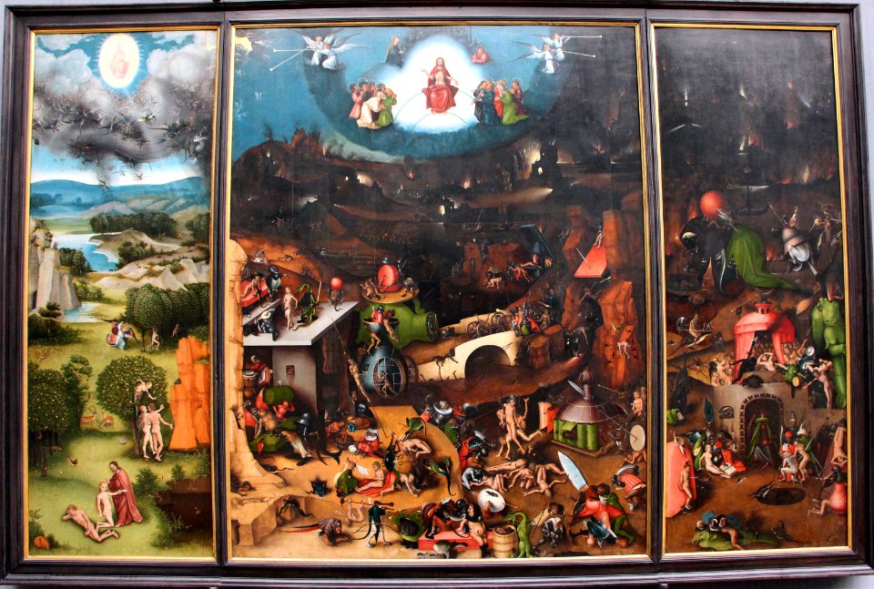 Cranach il vecchio, polittico del giudizio universale, 1524 ca., 01