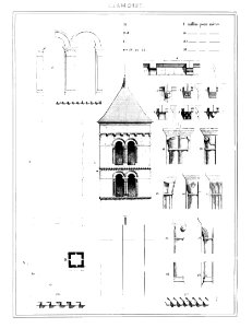 Cramoisy (60), église Saint-Martin, dessins par E. Woillez