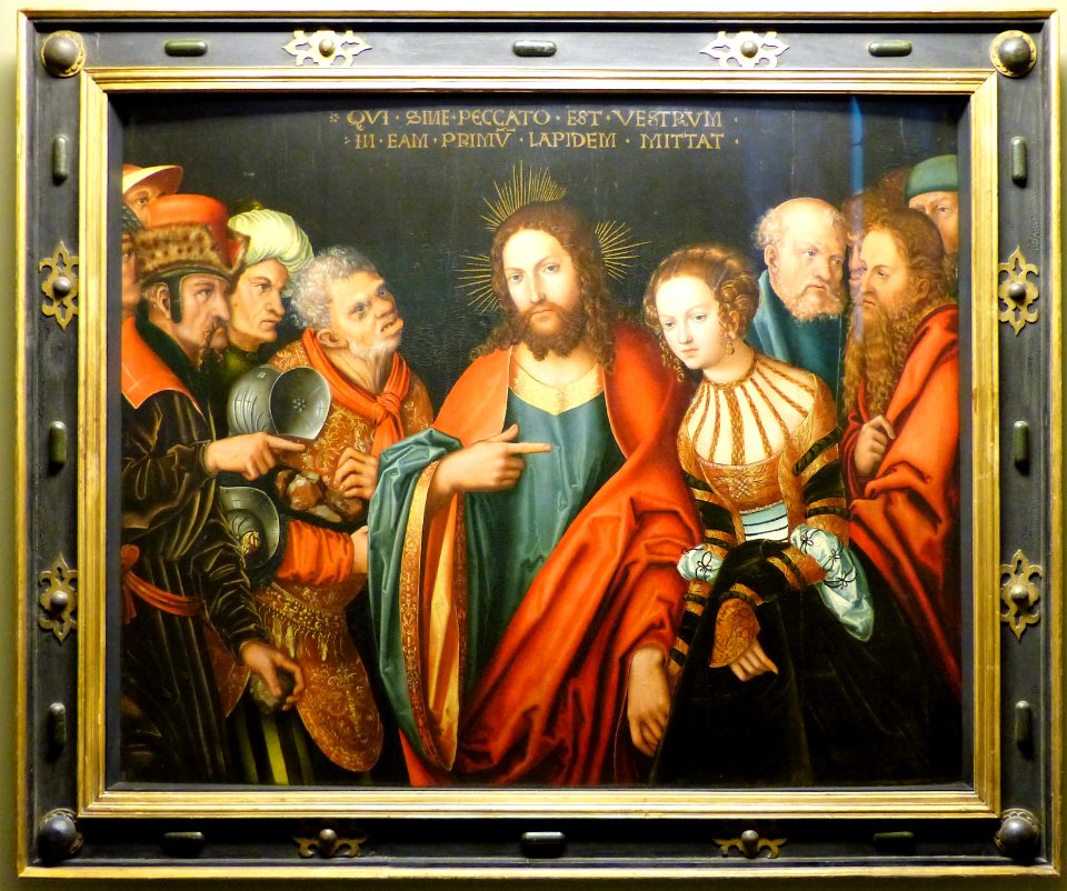 Cranach - Christus und die Ehebrecherin