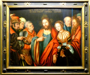 Cranach - Christus und die Ehebrecherin