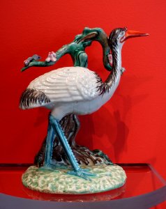 Crane, Jingdezhen, China, c. 1750 AD, porcelain - Peabody Essex Museum - Salem, MA - DSC05325 photo