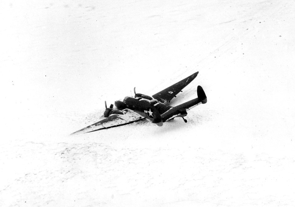Crashed PV-1 Ventura on Agattu Island 1943