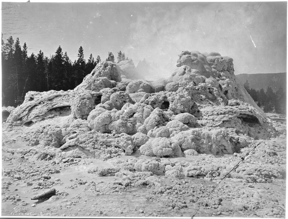 Crater of Castle Geyser, Yellowstone National Park - NARA - 517630