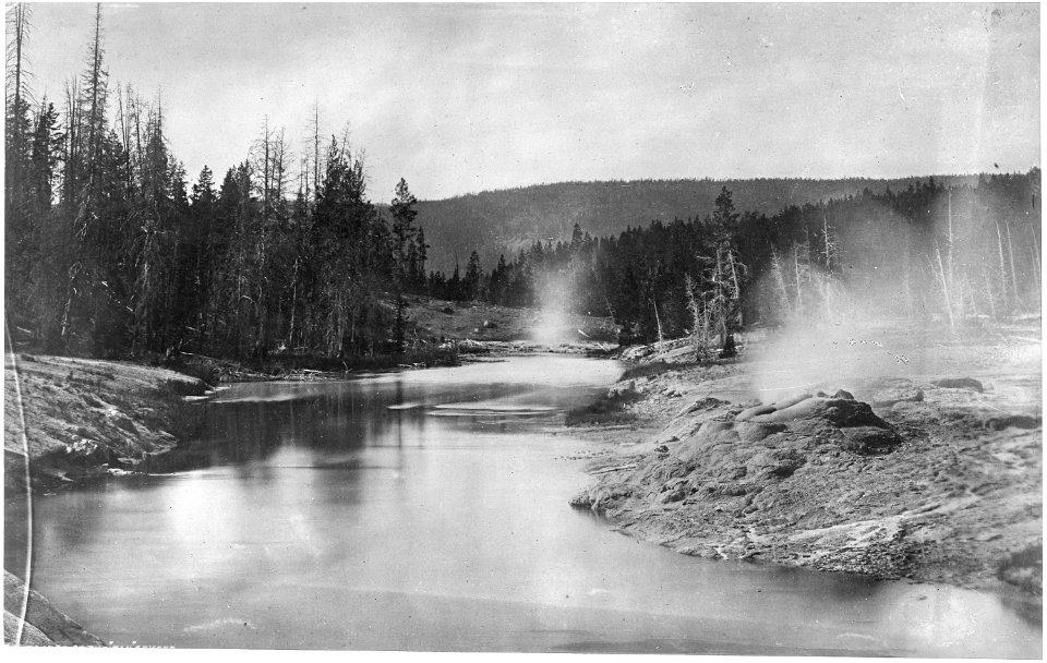 Crater of the Fan Geyser. Yellowstone National Park - NARA - 517136