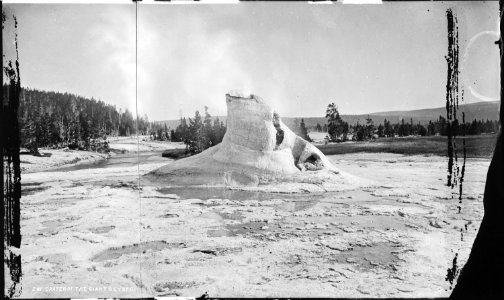 Crater of the Giant Geyser. Yellowstone National Park - NARA - 517134