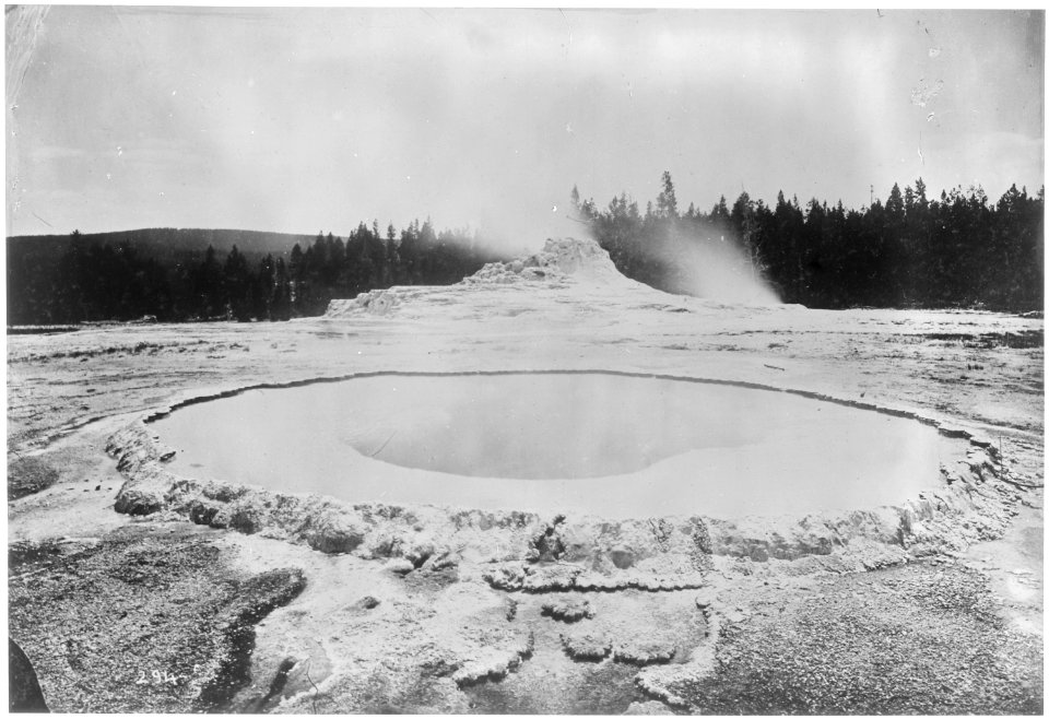 Crater of the Castle Geyser, Yellowstone - NARA - 516716