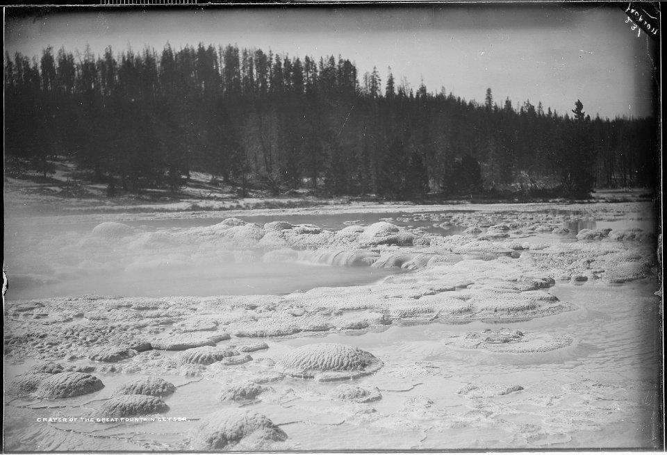 Crater of the Great Fountain Geyser, Yellowstone - NARA - 516840