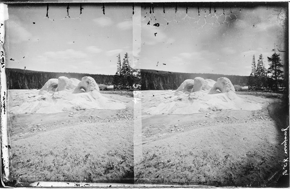 Crater of the Grotto Geyser. Yellowstone - NARA - 517466
