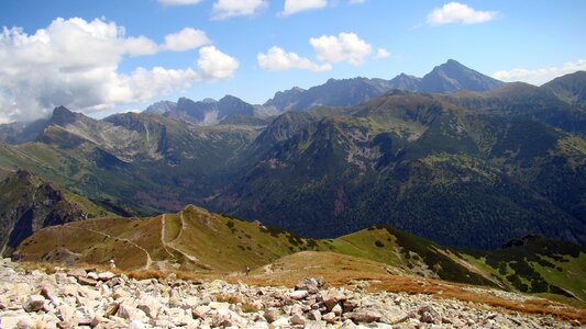 Landscape tatry the height of the