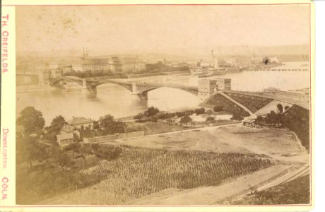 Creifelds, Theodor - Koblenz, Pfaffendorfer Brücke, um 1870 (uncropped)