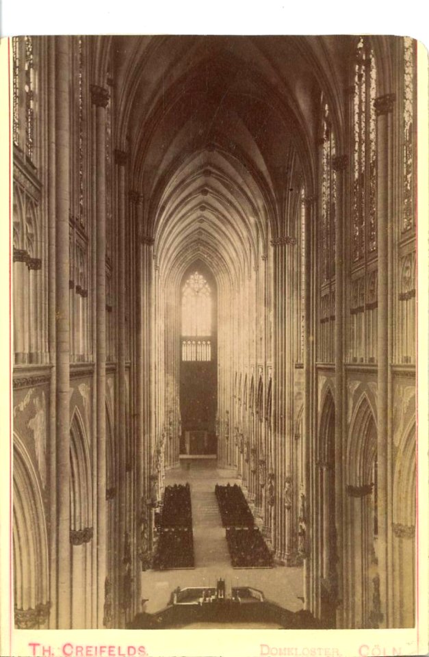 Creifelds, Theodor - Kölner Dom, Innenraum, um 1870 (uncropped)