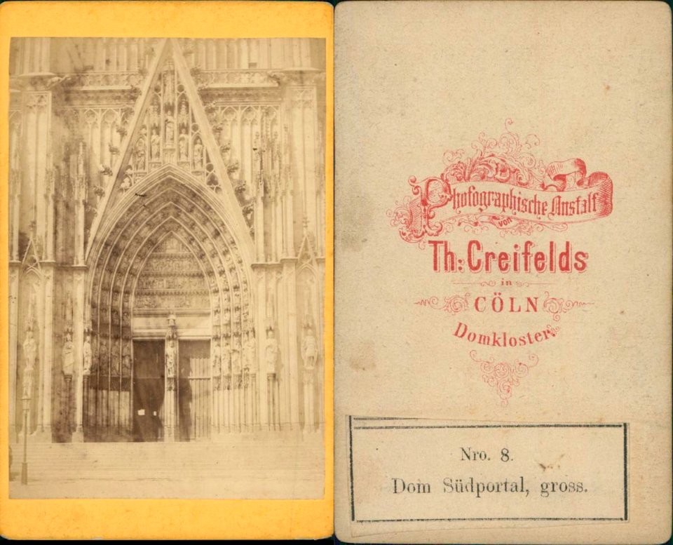 Creifelds, Theodor - Kölner Dom, Südportal, um 1875 (uncropped)