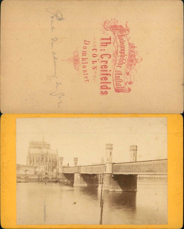 Creifelds, Theodor - Köln, Dombrücke, um 1879 (uncropped)