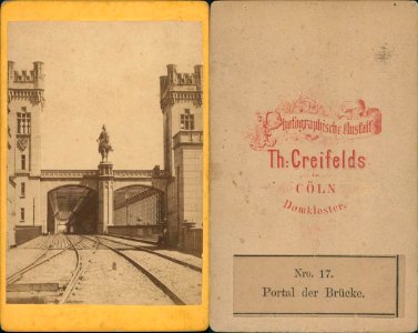 Creifelds, Theodor - Köln, Portal der Dombrücke, um 1875 (uncropped)