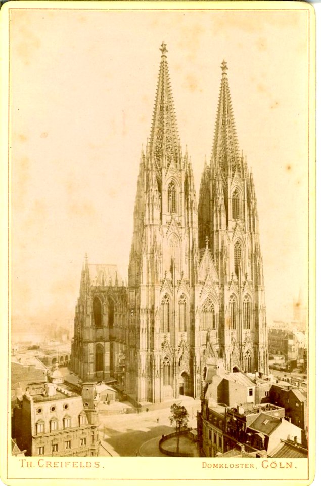 Creifelds, Theodor - Kölner Dom von Nordwesten, um 1881 (uncropped)