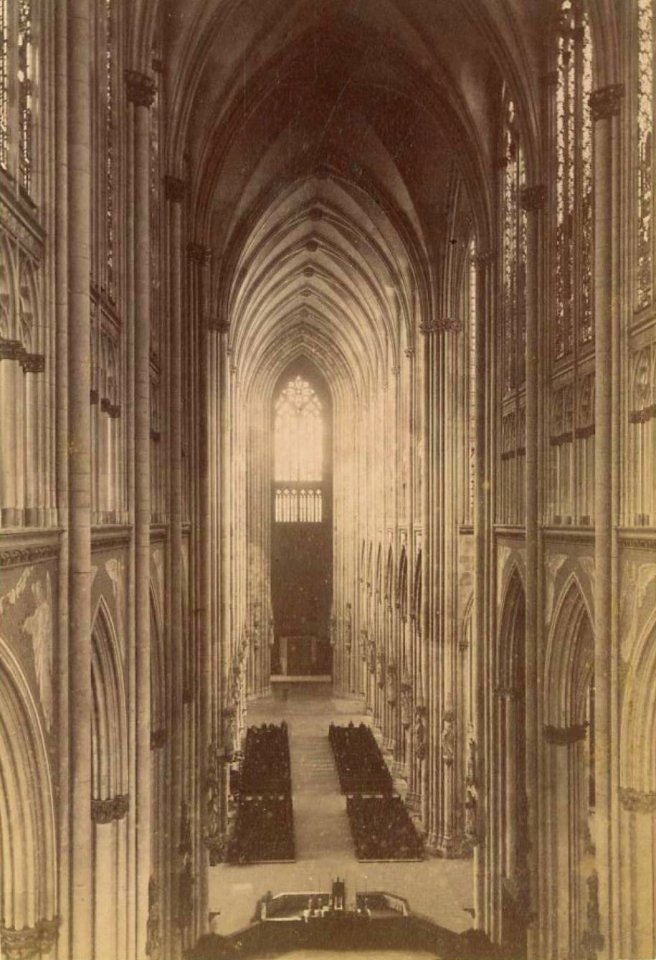 Creifelds, Theodor - Kölner Dom, Innenraum, um 1870
