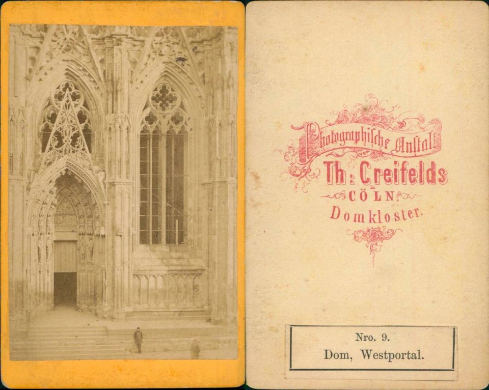 Creifelds, Theodor - Kölner Dom, Westportal, um 1875 (uncropped)