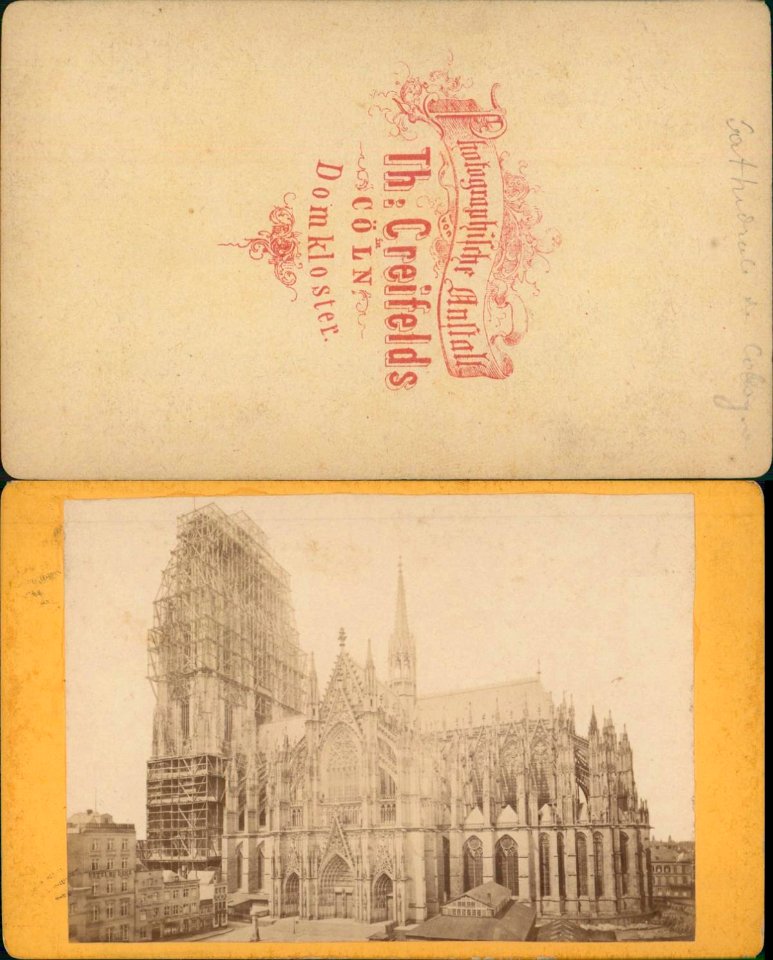 Creifelds, Theodor - Kölner Dom, Südseite, Türme eingerüstet, 1880 (uncropped)