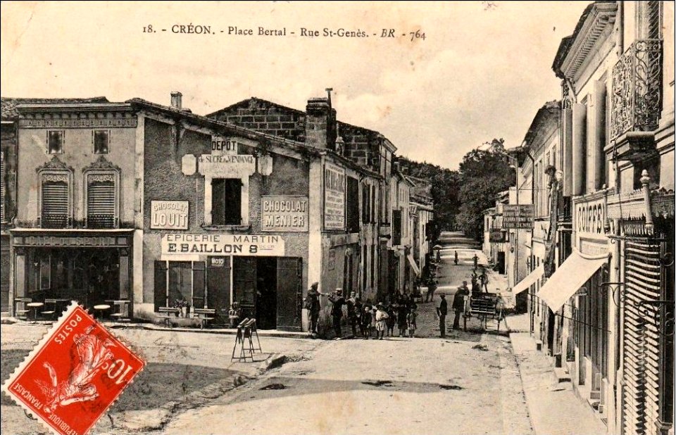 Creon place-bertal-rue-Saint-Genes
