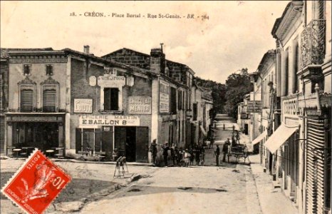 Creon place-bertal-rue-Saint-Genes