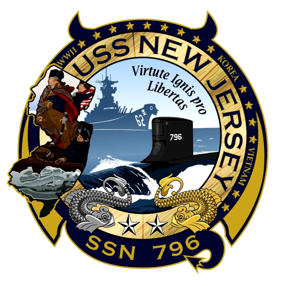 Crest of USS New Jersey (SSN-796)