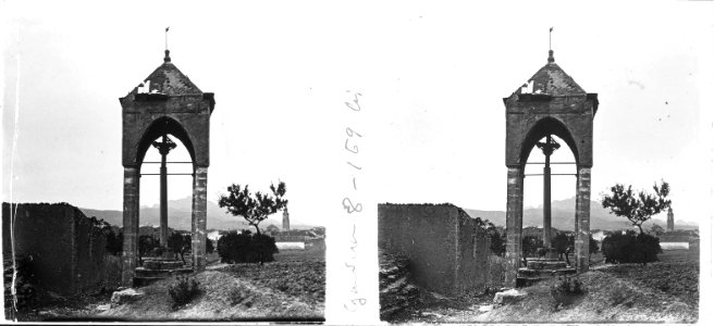 Creu de terme coberta a Gandesa