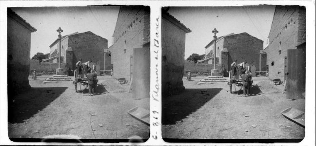 Creu i església de Vilanova de la Barca