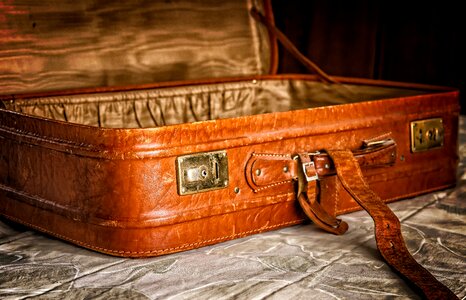Vacations holidays old suitcase