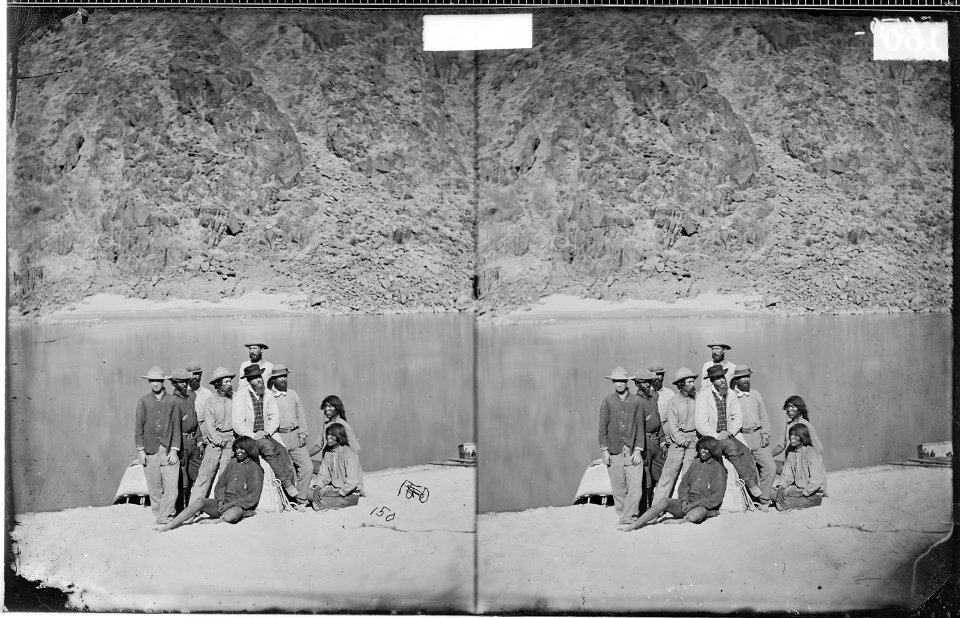 CREW OF THE BOAT PICTURE AT DIAMOND CREEK, COLORADO RIVER - NARA - 523918