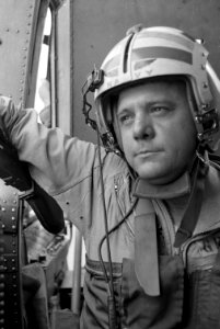 Crewman aboard a Sikorsky SH-3A Sea King of HS-6 flying over the Gulf of Tonkin on 31 August 1966 (142664349)