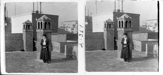 Cristina al terrat