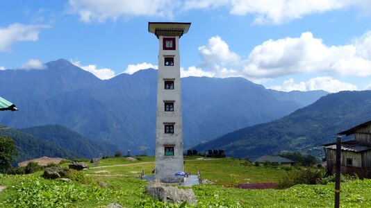 Mountain landscape asia photo