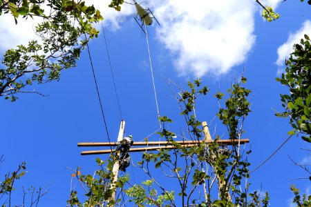 Critical electrical grid infrastructure in Guánica, Puerto Rico photo
