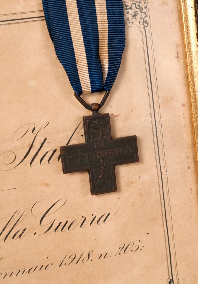 Croce al Merito di Guerra di mio Padre Mario Tremolada