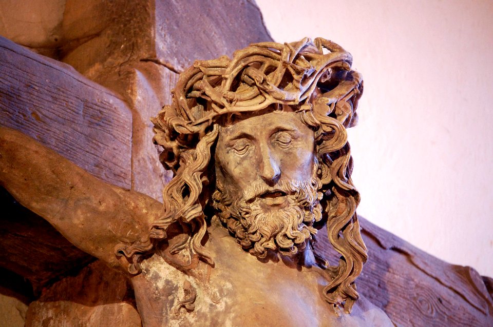 Croix des Chartreux de Molsheim - Détail tête