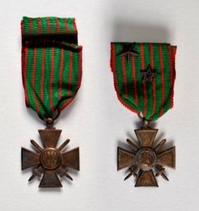 Croix de guerre de Guillaume Granet. photo